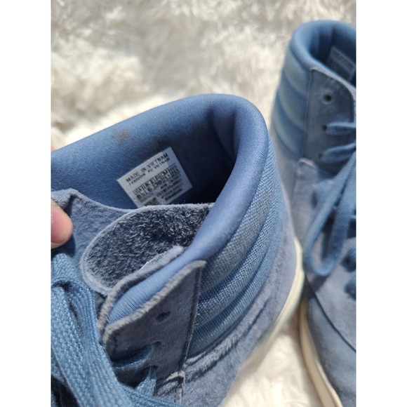 Reebok Freestyle Hi Nova Blue Slate Classic Suede Sneakers Womans Size 8.5 - Picture 8 of 9